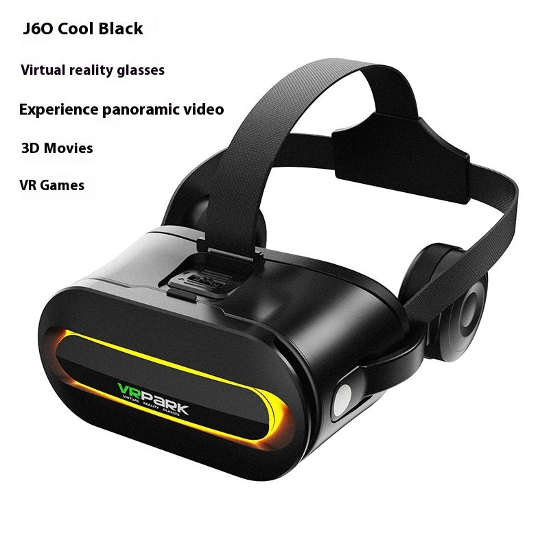 J60 HD VR Headset - Smart Glasses for Movies & Gaming with 3D Cinema Experience