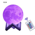 Moon Lamp with Stand & Remote – 16-Color LED Night Light, 3 Sizes