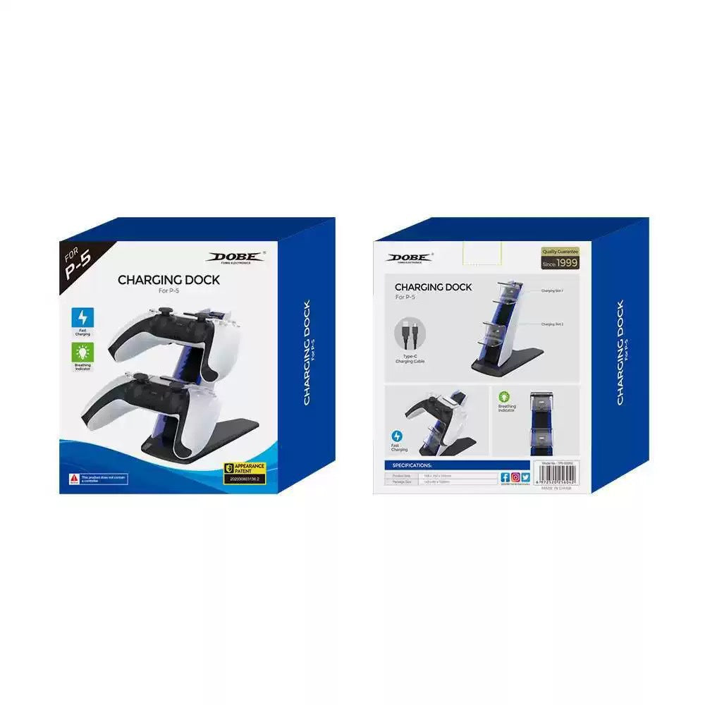 Wireless Dual Controller Charging Dock USB-C - Compatible with PS5