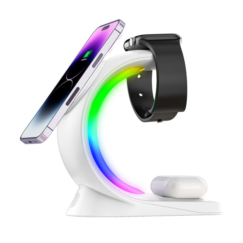 4-in-1 Magnetic Wireless Charger with RGB Light