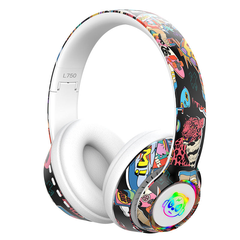 Graffiti Wireless Bluetooth Headset Mobile - RGB Gaming Mic
