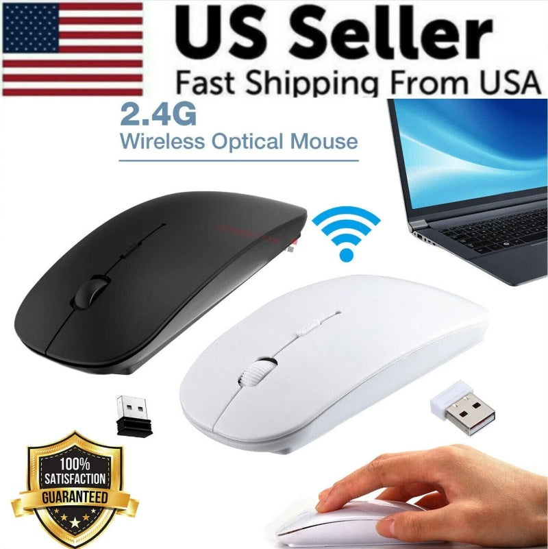 2.4GHz Wireless Mouse | Silent Click, USB Nano Receiver | Mac & PC
