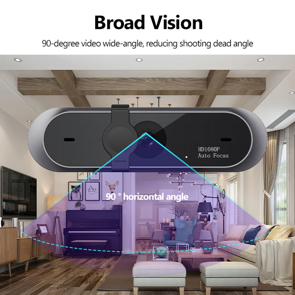1080P Conference Webcam - Auto Focus, HD Video Camera for PC, Laptop & Video Calls