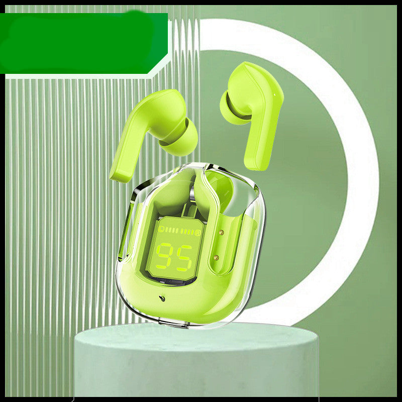 Mini Transparent Wireless Earbuds | ENC Noise Reduction | Digital Display | Bluetooth 5.0