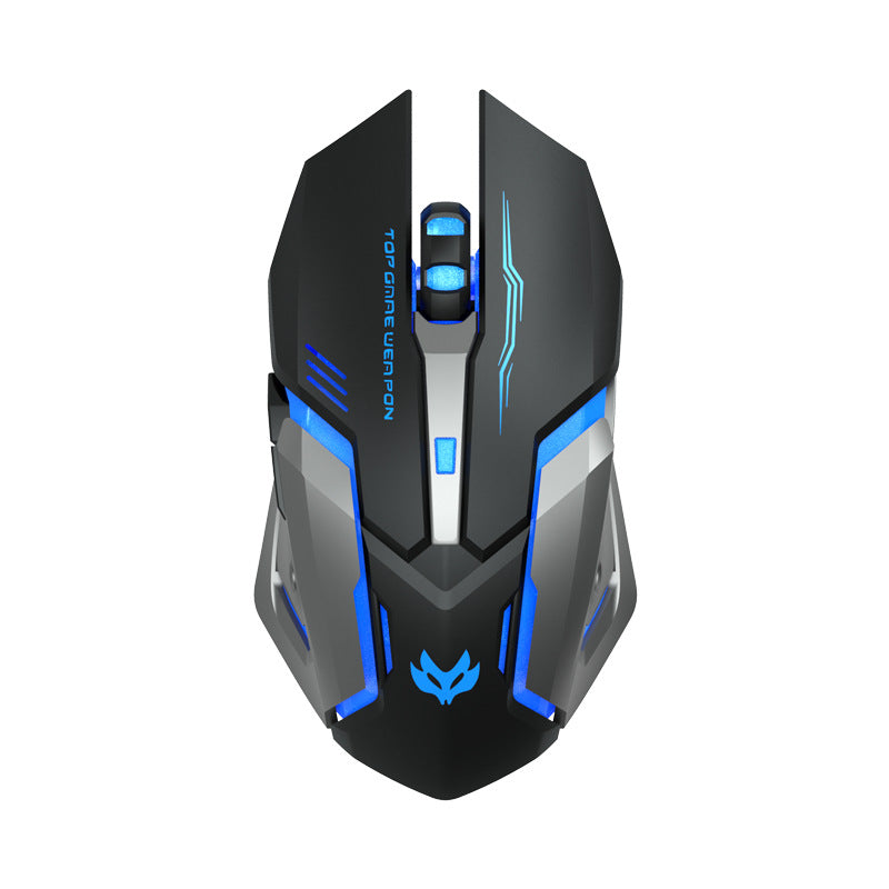 Wireless Charging Silent Gaming Mouse | RGB LED | 2.4G & Bluetooth | 6 Colors