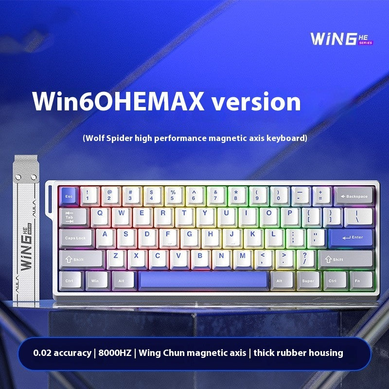 Magnetic Axis Mechanical Keyboard: RGB, Specially for Gaming