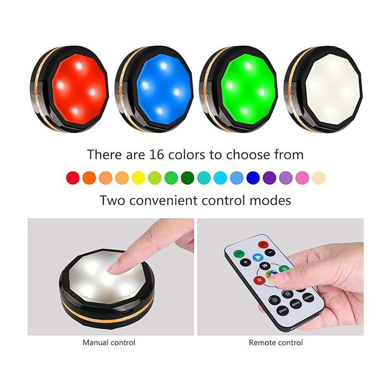 3-Pack Rechargeable Motion Sensor LED Lights - Wireless Indoor Night Light