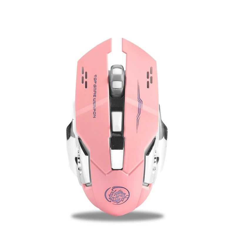 RGB Wireless Gaming Mouse – 2.4G & Bluetooth, Rechargeable, Silent Click for PC & Laptop