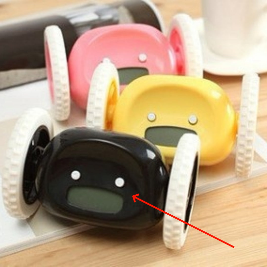 Runaway Alarm Clock - Rolling Robot That Runs Away to Wake You Up