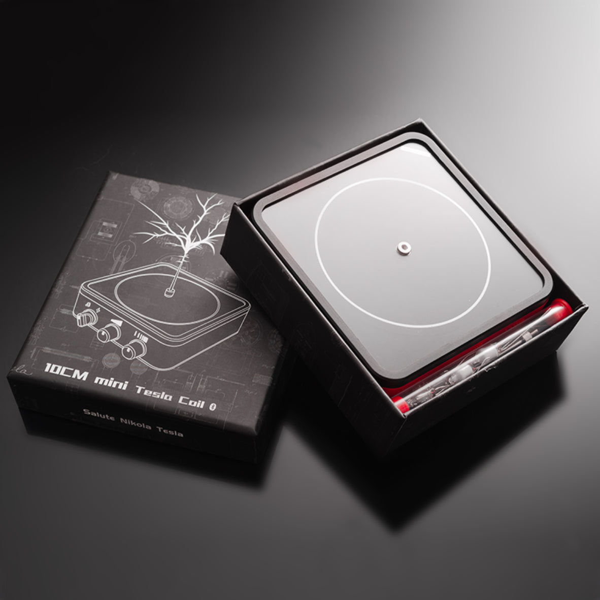 Tesla Coil Bluetooth Speaker - Plasma Lightning Arc with Touch Display