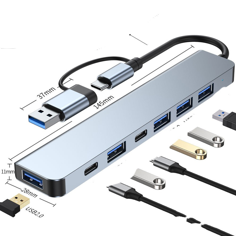 Type-c Docking Station 7-in-1 Usb Hub - HDMI, USB 3.0, PD Charging, SD Card Reader