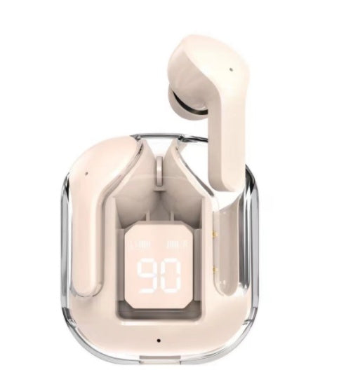 Mini Transparent Wireless Earbuds | ENC Noise Reduction | Digital Display | Bluetooth 5.0