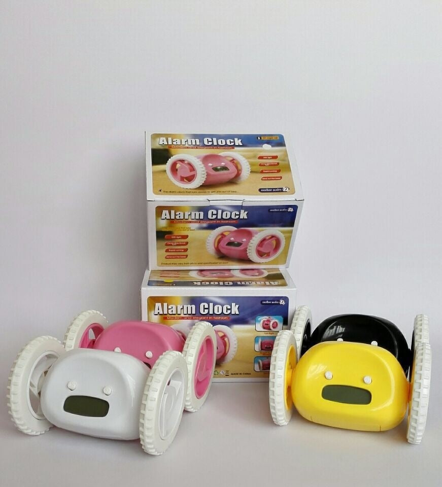 Runaway Alarm Clock - Rolling Robot That Runs Away to Wake You Up