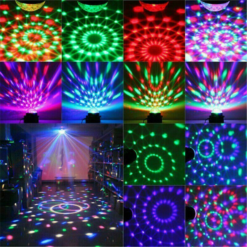 Disco Ball Party Light | Sound Activated Strobe | Remote Control | DJ & Room Decor