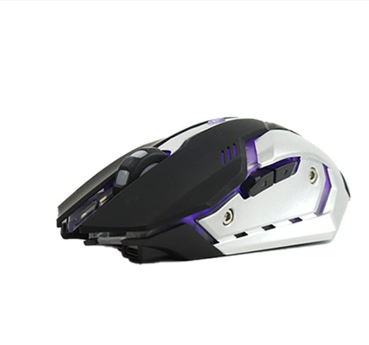 Wireless Charging Silent Gaming Mouse | RGB LED | 2.4G & Bluetooth | 6 Colors