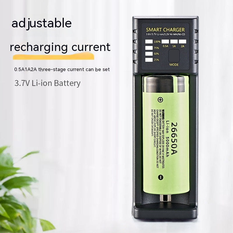 Universal Smart Battery Charger - 1/2/4 Slot USB, 18650 Li-ion & Ni-MH Compatible