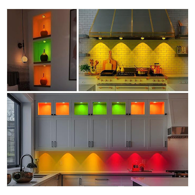 3-Pack Rechargeable Motion Sensor LED Lights - Wireless Indoor Night Light