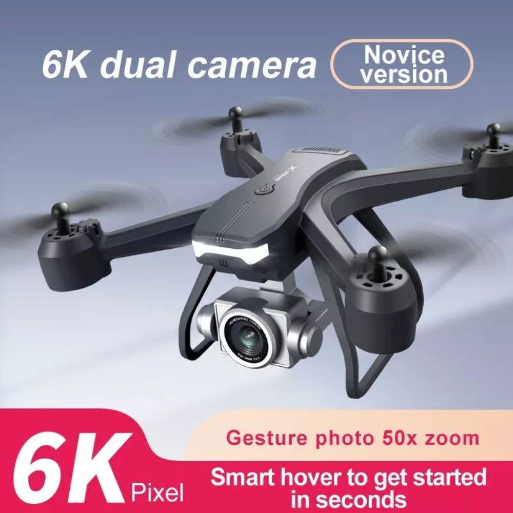 V14 Pro 6K Drone with Dual Camera – WiFi FPV, Carrying Case, 2 or 3 Battery Options