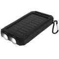 Solar Power Bank 10000mAh - Dual USB, SOS LED Flashlight & Compass
