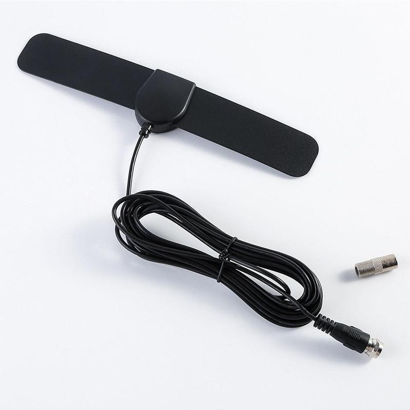 Indoor HD TV Antenna - 1080p Digital Amplified Antenna with 25 Mile Range & 12ft Coax Cable