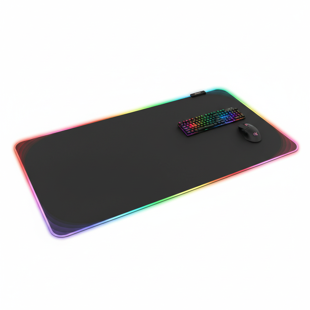 RGB Gaming Mouse Pad with LED lighting