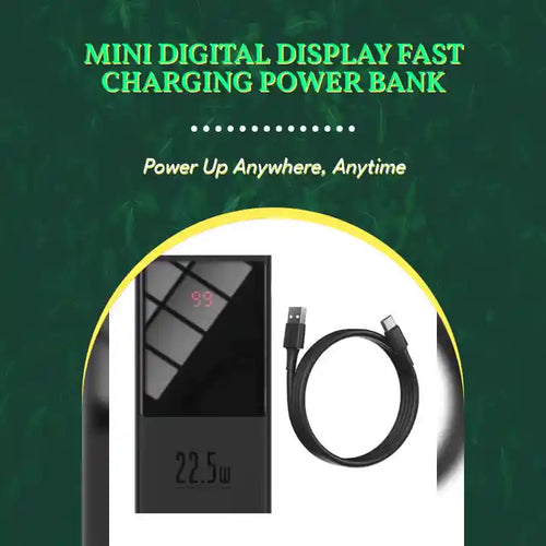 Mini Digital Display Fast Charging Power Bank by@Outfy