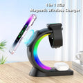 4-in-1 Magnetic Wireless Charger with RGB Light