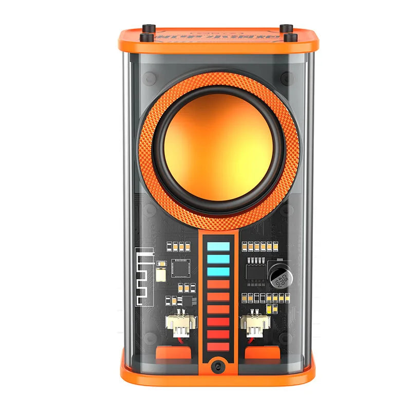 K07 Transparent Mecha Bluetooth Speaker - Sound Light TWS