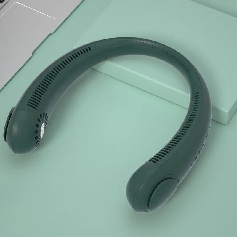 Leafless Hanging Neck Fan - USB Charging & Silent Wearable Cooler