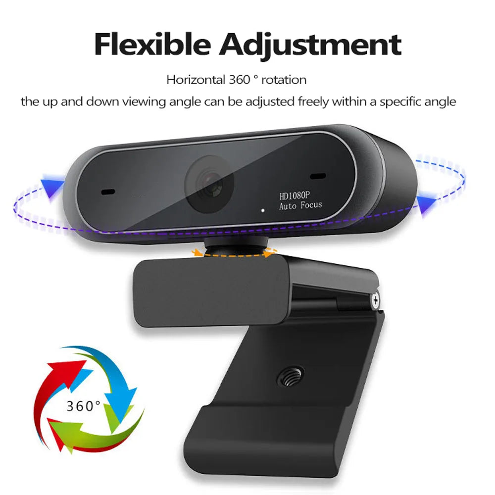 1080P Conference Webcam - Auto Focus, HD Video Camera for PC, Laptop & Video Calls