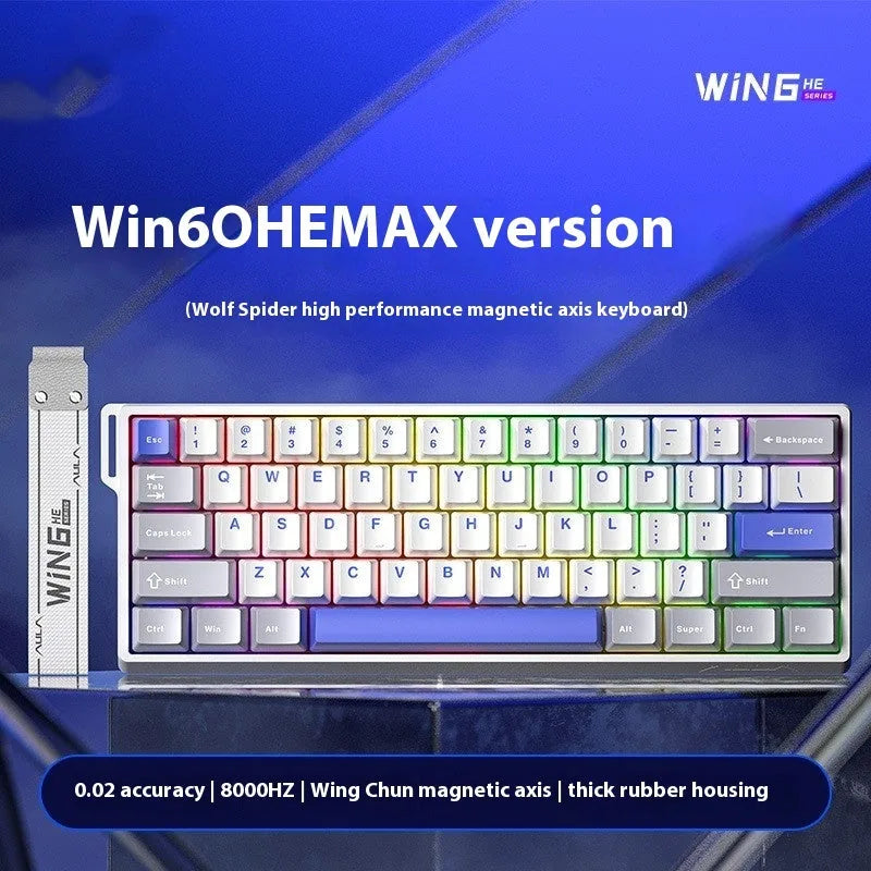 Magnetic Axis Mechanical Keyboard: RGB, Specially for Gaming