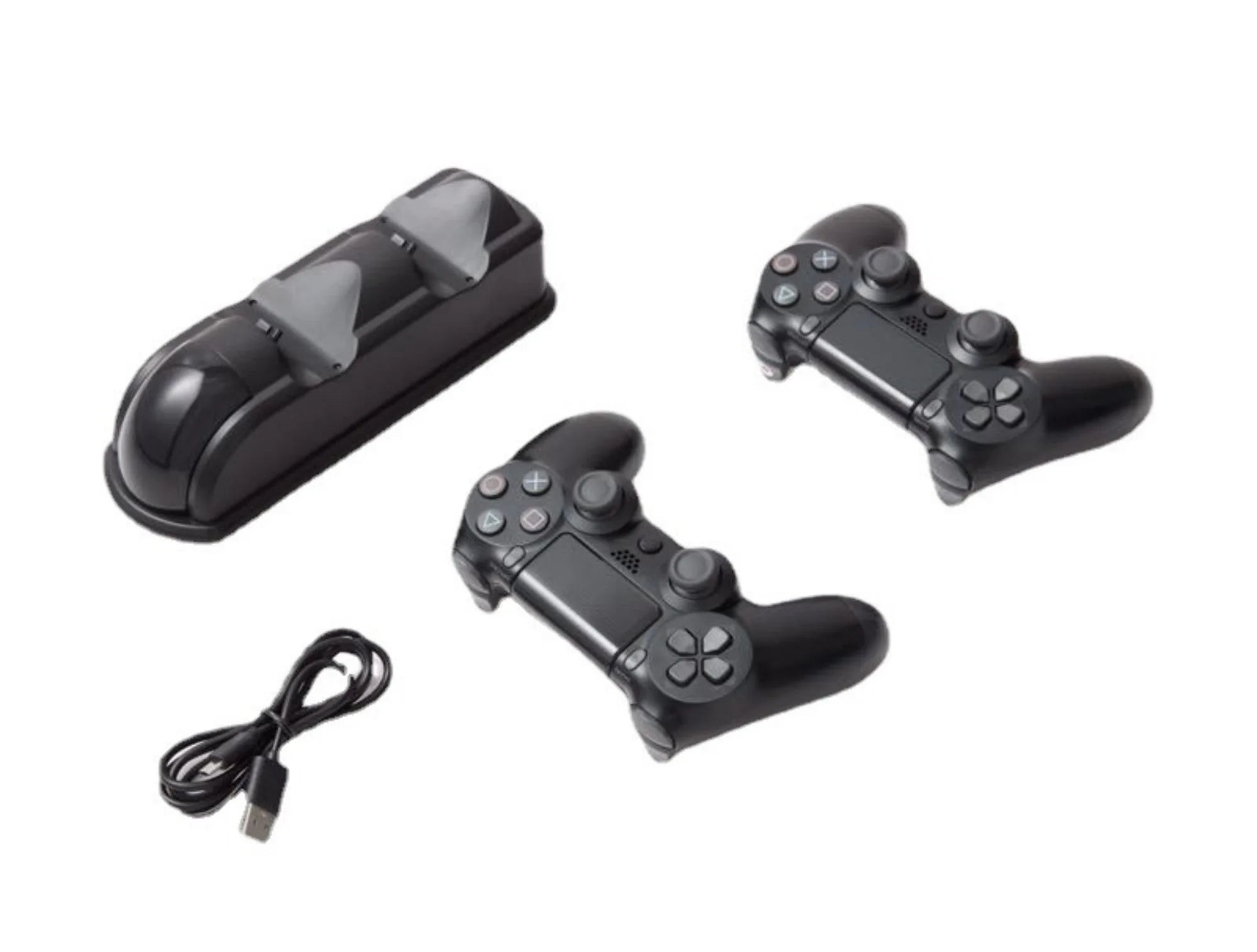 Wireless Gaming Controller Charging Dock - Dual USB, Compatible with PS4