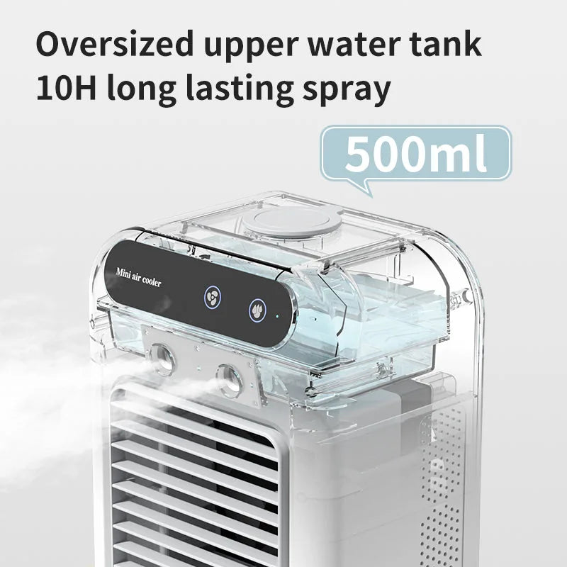 Portable Air Cooler Fan - 3-in-1 Evaporative Cooler, Humidifier & Mist Fan for Home, Office & Dorm