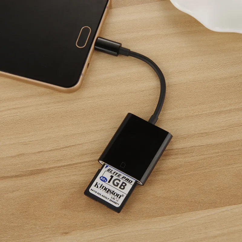 USB 2.0 SD Card Reader - Compact Memory Card Adapter for Cameras & Devices