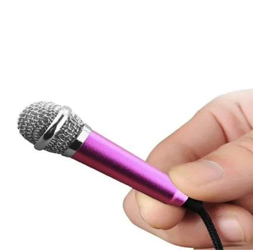 Mini Clip-On Lavalier Microphone - Portable Phone Mic for Vlogging, Recording & Singing