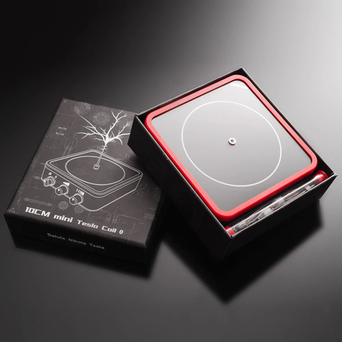 Tesla Coil Bluetooth Speaker - Plasma Lightning Arc with Touch Display