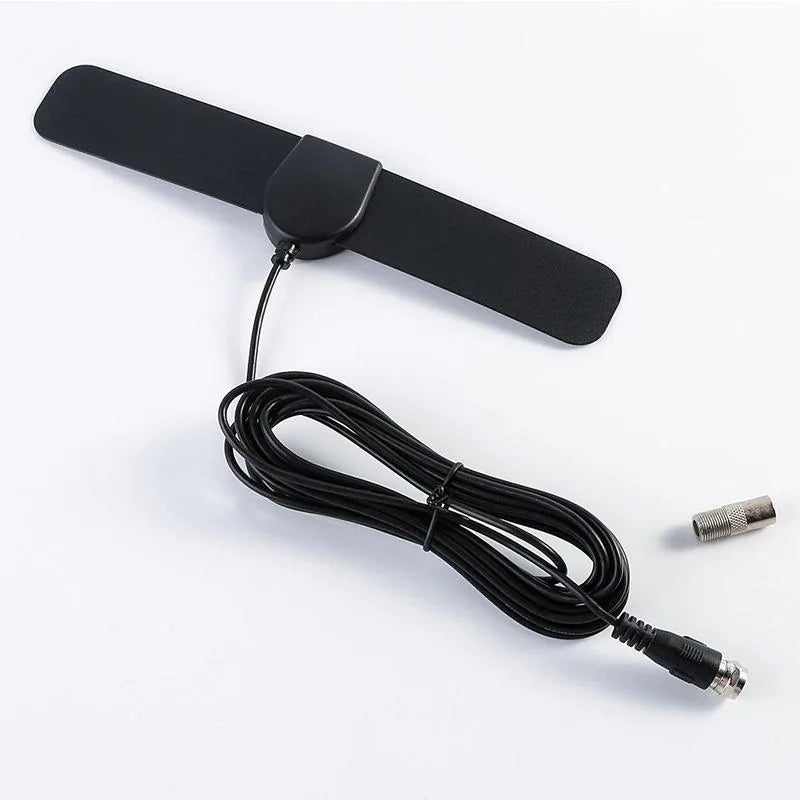 Indoor HD TV Antenna - 1080p Digital Amplified Antenna with 25 Mile Range & 12ft Coax Cable