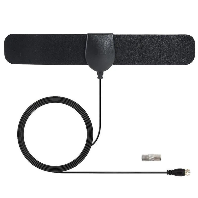 Indoor HD TV Antenna - 1080p Digital Amplified Antenna with 25 Mile Range & 12ft Coax Cable