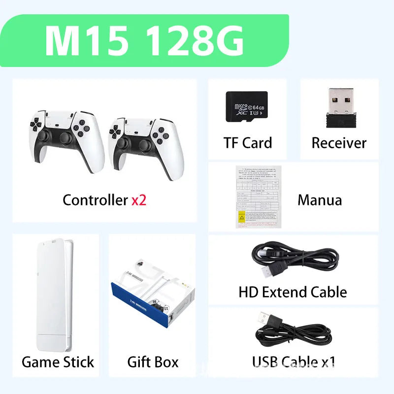 Retro Arcade Game Console - Wireless HDMI TV Game System with 2 Controllers & 20,000+ Built-In Games