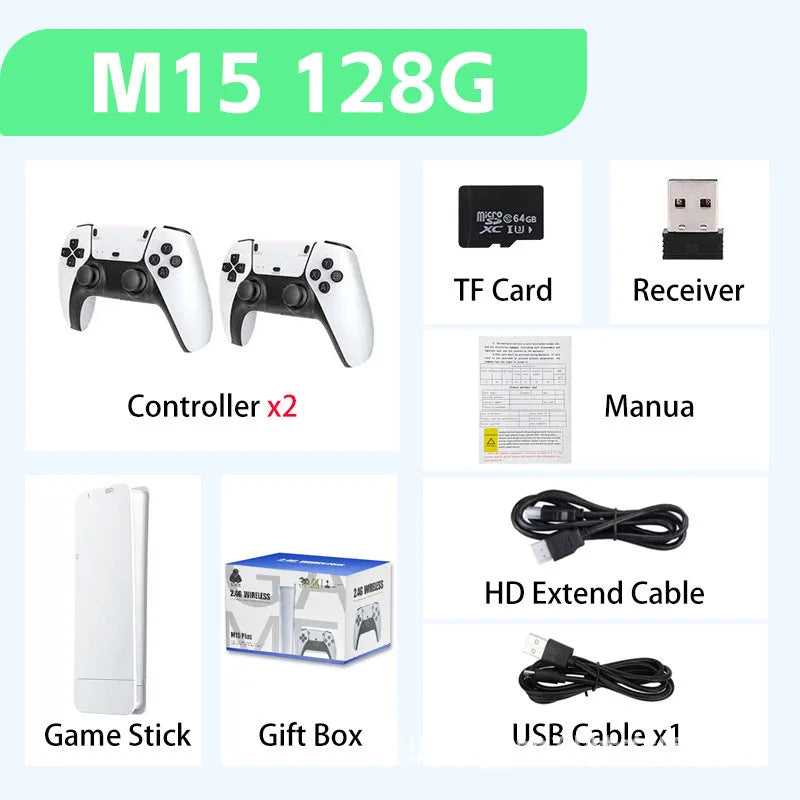 Retro Arcade Game Console - Wireless HDMI TV Game System with 2 Controllers & 20,000+ Built-In Games