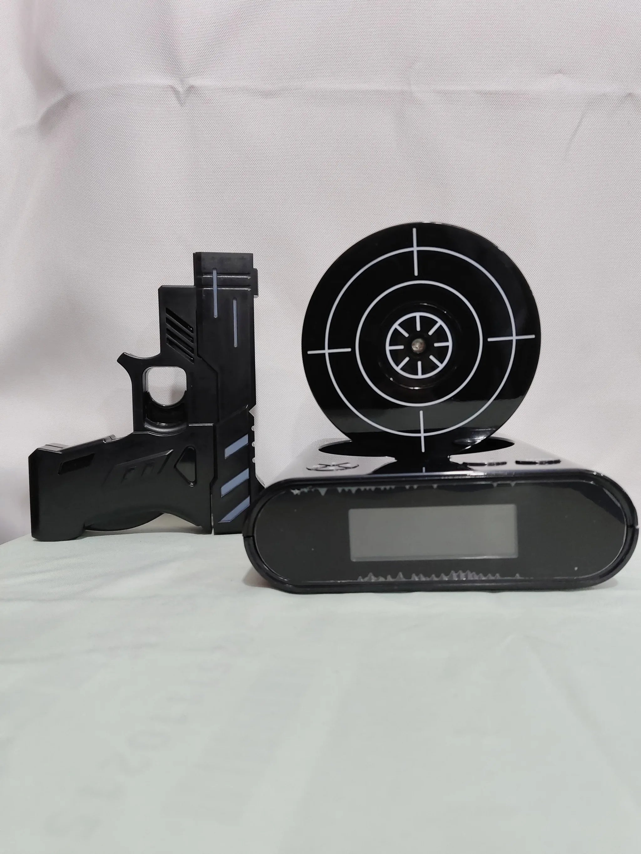 Shooting Target Alarm Clock - Shoot to Snooze with Toy Gun