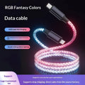 RGB Luminous Charging Cable - Colorful LED Light-Up Data Cable for Fast Charging