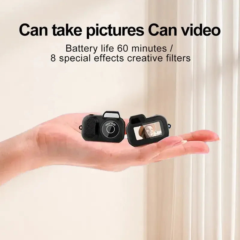 Mini Keychain Camera - 1080P Portable DVR with 32GB SD Card & Wristband
