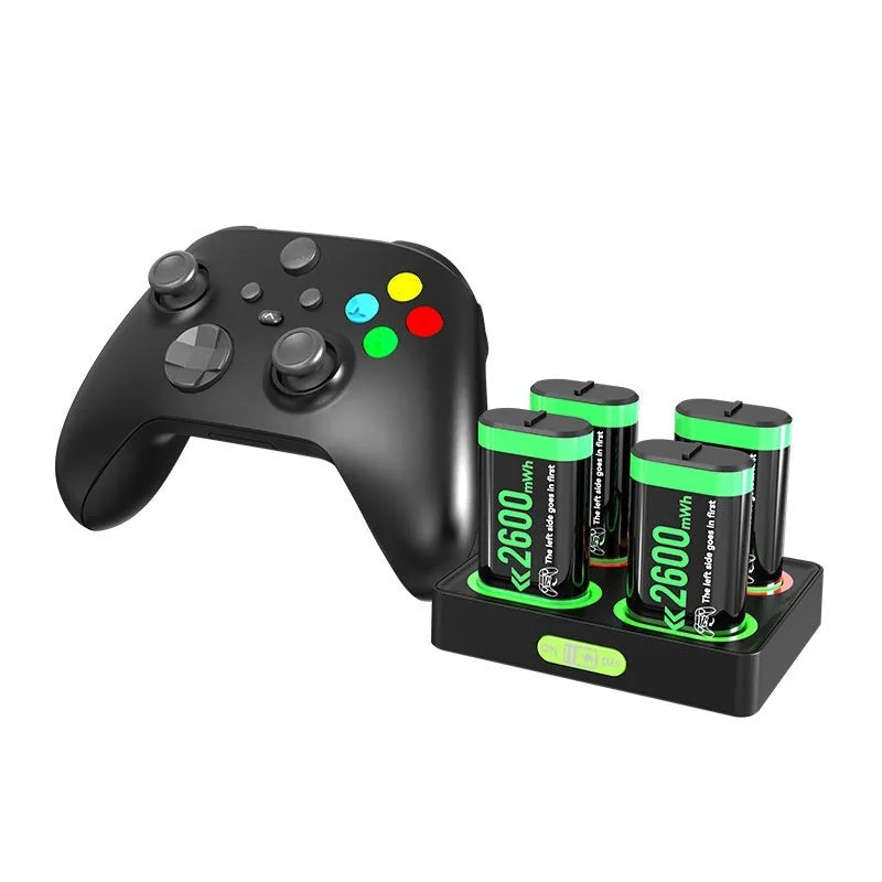 Portable Home Gaming Controller Battery Dock - Compatible with Xbox