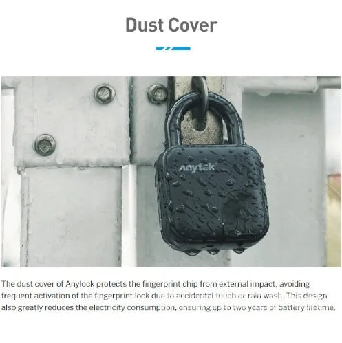 Fingerprint Padlock - Waterproof Smart Lock with Biometric Security