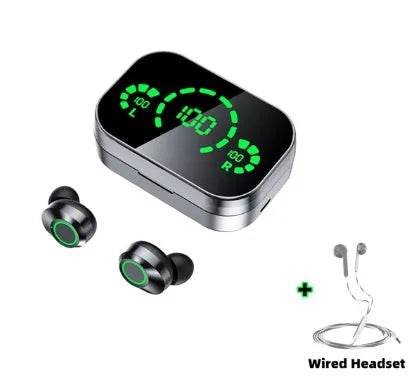 Wireless TWS Earbuds with Smart Digital Display & Breathing Light | Bluetooth 5.0