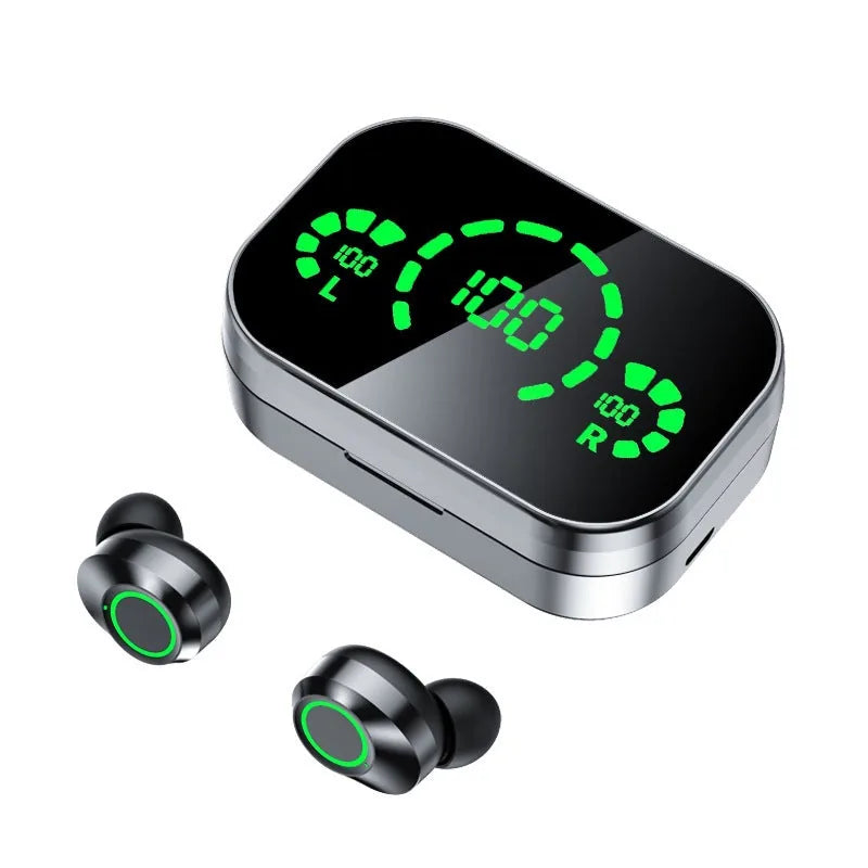 Wireless TWS Earbuds with Smart Digital Display & Breathing Light | Bluetooth 5.0