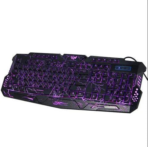 RGB Luminescent Gaming Keyboard | LED Backlit | Blue, Purple & Red