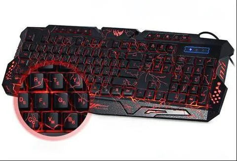RGB Luminescent Gaming Keyboard | LED Backlit | Blue, Purple & Red