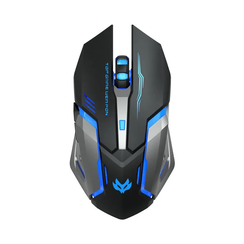 Wireless Charging Silent Gaming Mouse | RGB LED | 2.4G & Bluetooth | 6 Colors